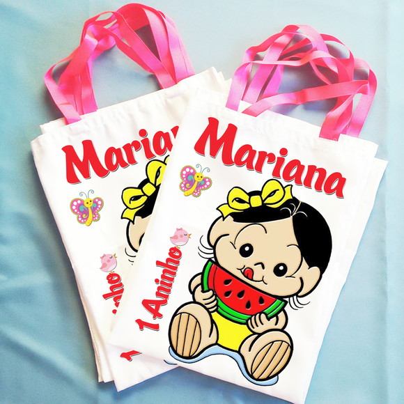 Bolsinha Ecobag Sacolinha Personalizada Magali