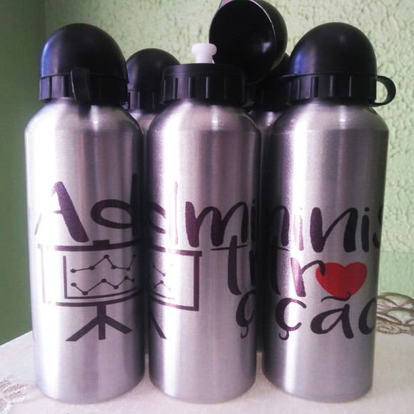 Squeeze Alumínio 500 ml Personalizada Curso Administração - Imagem 4
