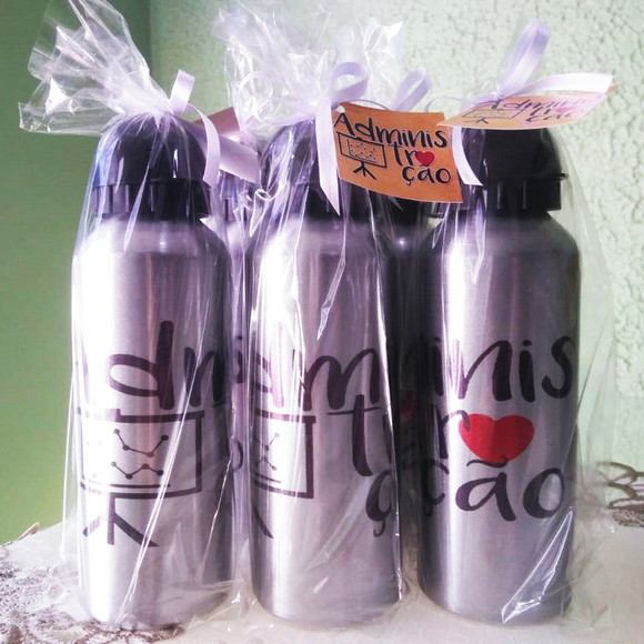 Squeeze Alumínio 500 ml Personalizada Curso Administração - Imagem 3