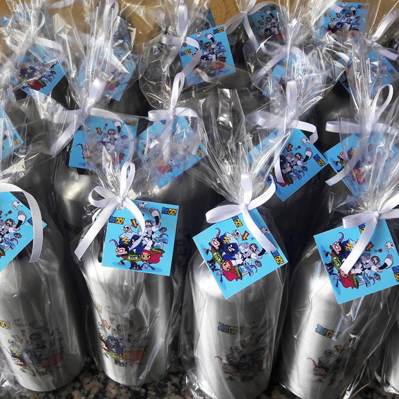Squeezes em Alumínio 500 ml Personalizadas Jovens Titans - Imagem 3