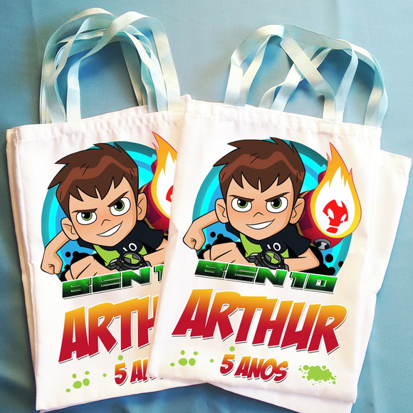 Bolsinha Ecobag Sacolinha Personalizada Ben 10