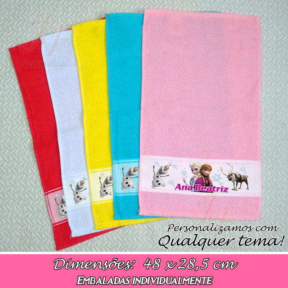 Toalhinha Personalizada Várias cores