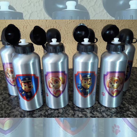Squeeze Garrafinha Alumínio Personalizada Patrulha Canina