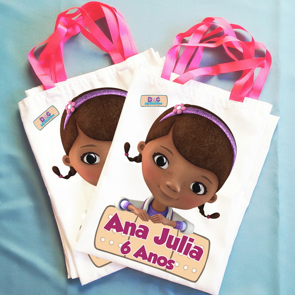 Bolsinha Ecobag Sacolinha Personalizada Doutora Brinquedos