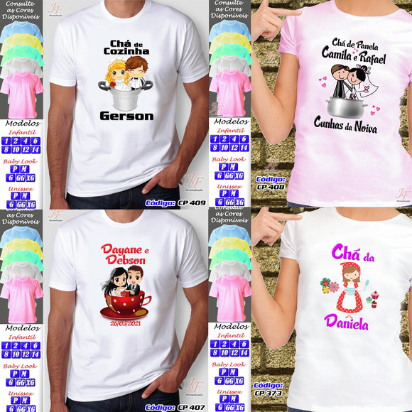 Camiseta Chá de Panela Chá Bar Personalizada