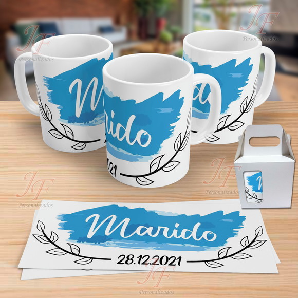 01 Caneca Cerâmica Personalizada Chá Bar New Game