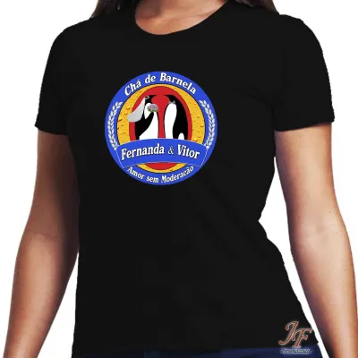 Camiseta New Game Personalizada | 02 Unidades | Camisa Noivado Save the Date Chá Bar | 100% Algodão