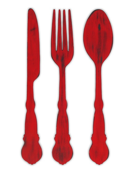 Talheres Gigantes Mdf-decoração Área Gourmet - Imagem 4