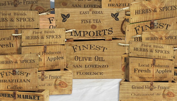 Caixa Rústica Madeira Estilo Antiga Herbs & Spices - 10% Off