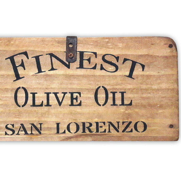 Caixa de Madeira Rústica Estilo Antigo "m" Olive Oil