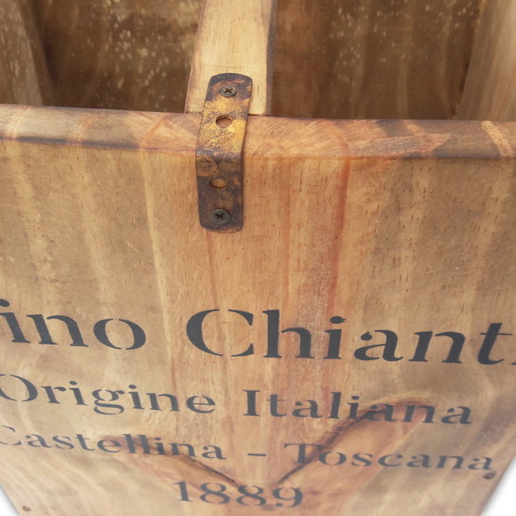 Caixa Vinho Personalizada Rústica Estilo Antigo de Madeira - Imagem 3