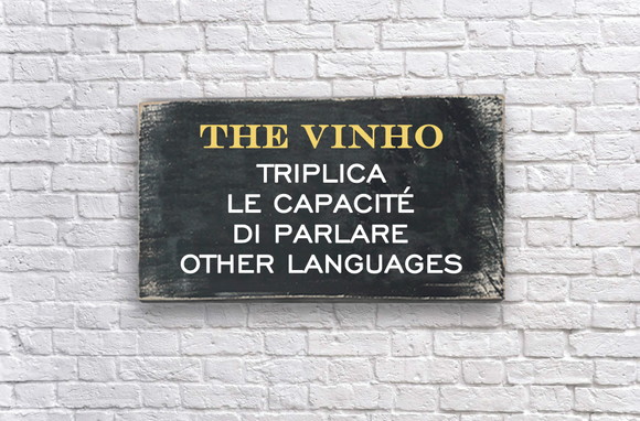 Placa Madeira Decorativa Vinho Bar Varanda Goumet