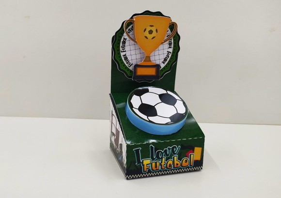 Porta Latinha Acrílico Futebol