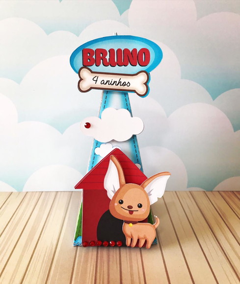Caixa Piramide Cachorrinho
