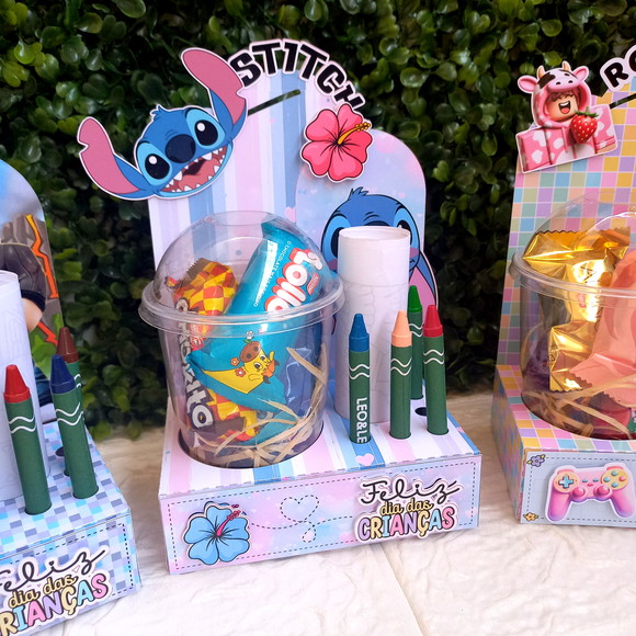 Kit Copo Bolha com Giz de Cera Stitch