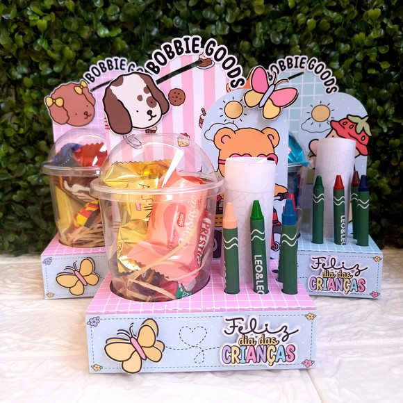 Kit Copo Bolha com Giz de Cera Bobbie Goods