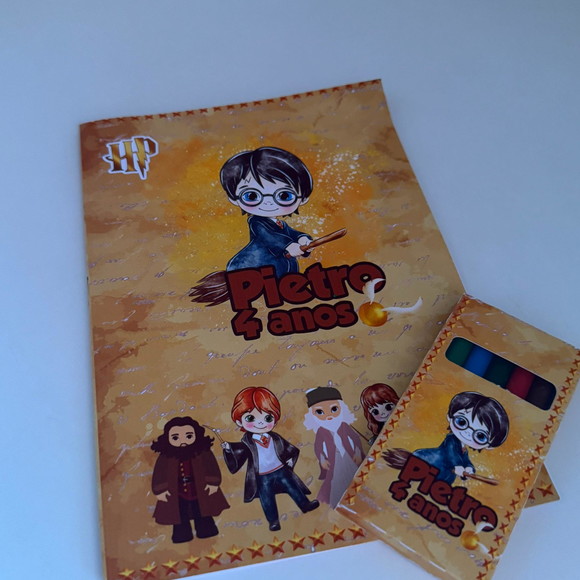 Kit para Colorir com Giz de Cera Harry Potter - Imagem 2