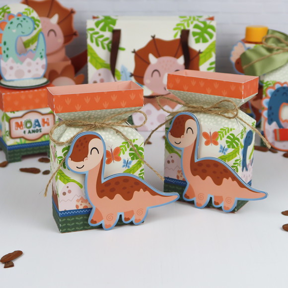 Caixa Meia Bala Dino Baby