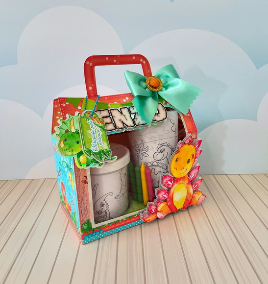 Kit Caneca para Colorir Dino Baby
