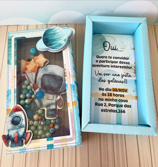 Convite Shaker Astronauta