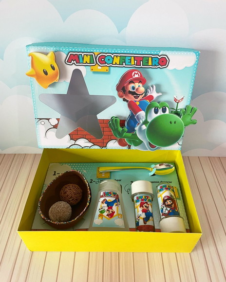 Kit Mini Confeiteiro Super Mario Bross