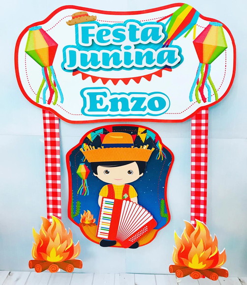 Topo de Bolo Festa Junina