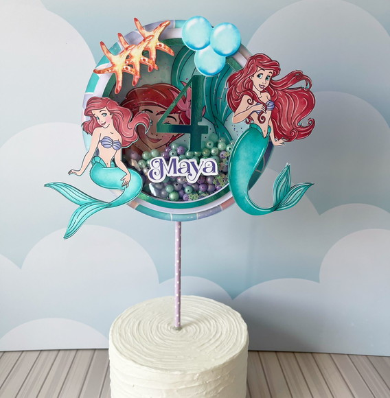 Topo de Bolo Shaker Ariel