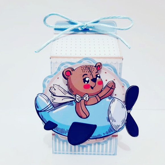 Caixa Milk Urso Aviador