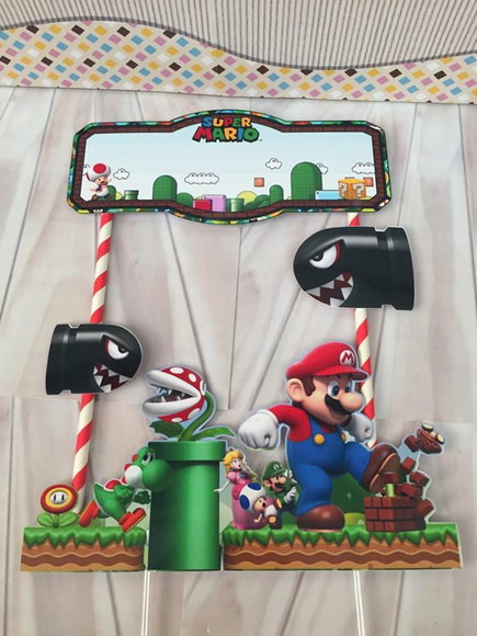 Topo de Bolo Super Mario Bross