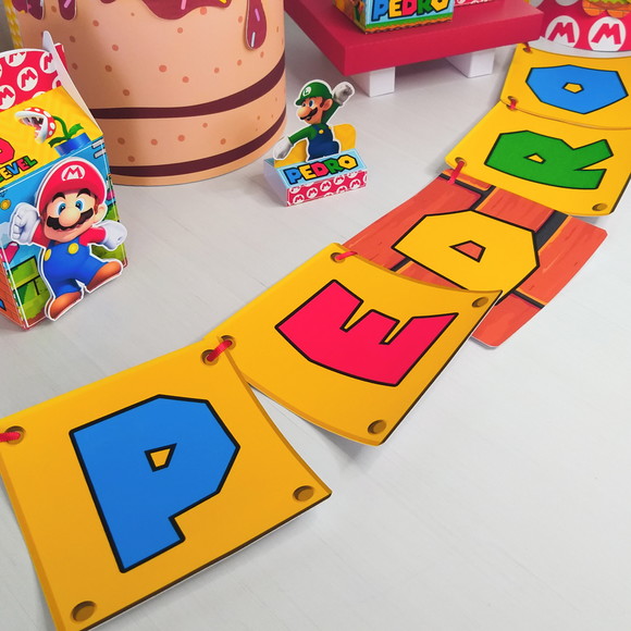 Bandeirolas Super Mario Bross