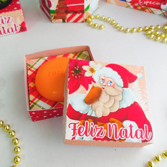 Caixa para Sabonete de Natal