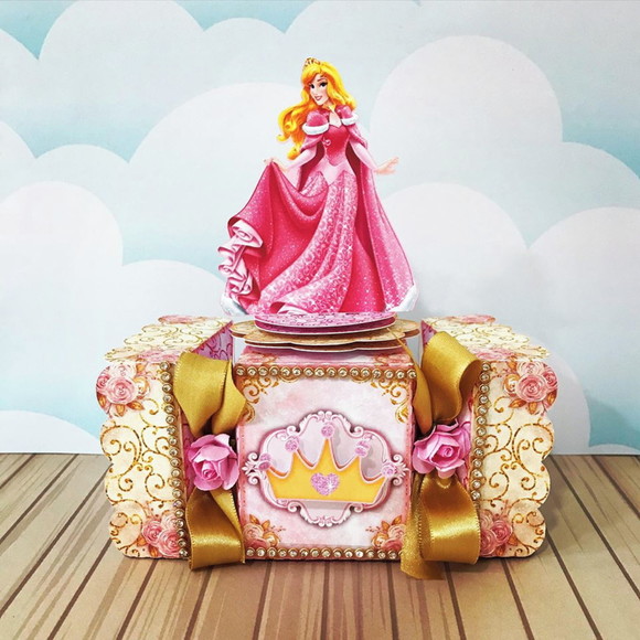 Caixa Bala Princesas Disney