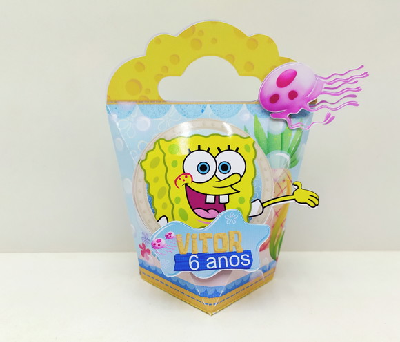 Caixa Triangulo Bob Esponja