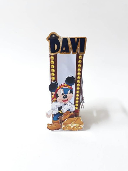 Porta Tubete do Mickey Pirata