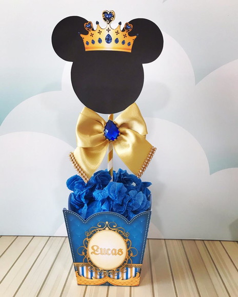 Centro de Mesa Mickey Realeza Luxo