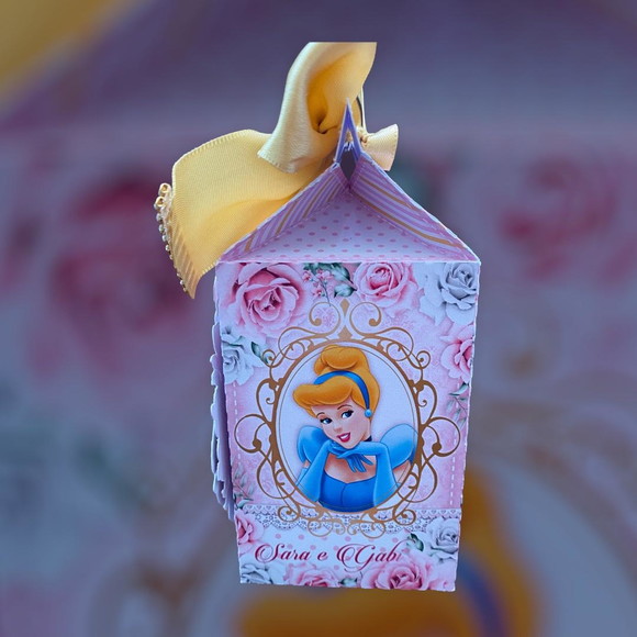 Caixa Milk Princesas Disney - Imagem 3