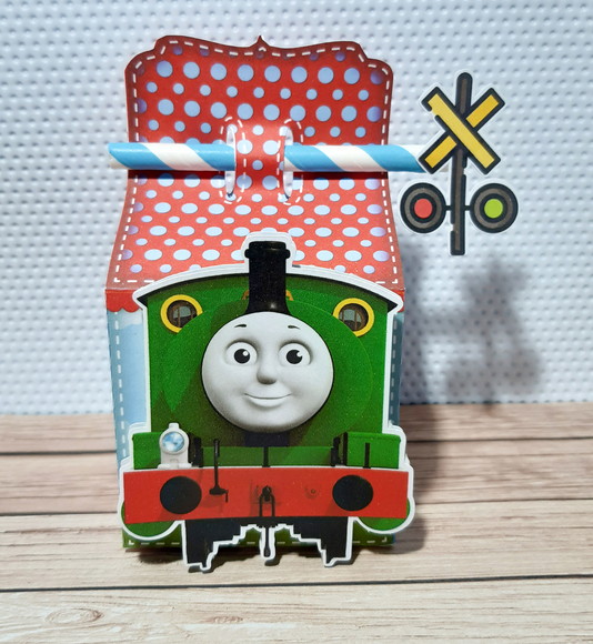 Caixa Porta Canudo Thomas e Seus Amigos