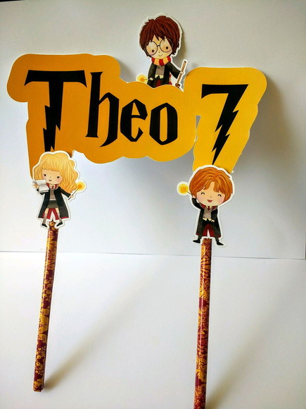 Topo de Bolo Harry Potter