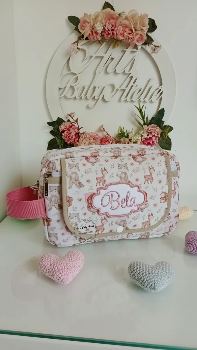 Necessaire Porta fraldas com trocador (removível) - Imagem 2