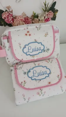 Necessaire Porta fraldas com trocador (removível)