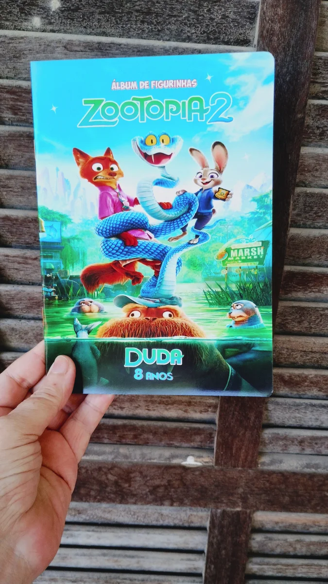 Zootopia 2 Álbum de Figurinhas Desenhos de Colorir atividades adesivos Festa 20 unidades - Imagem 2