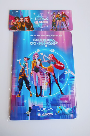 Guerreiras Kpop Álbum com Figurinhas Desenho Colorir Huntrix