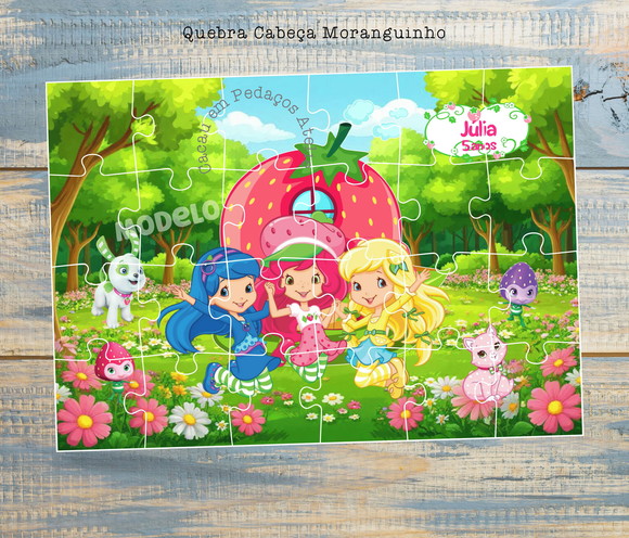 Moranguinho Quebra Cabeça Lembrancinha Infantil Festa - Imagem 2