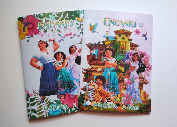 Álbum com Figurinhas Encanto Desenhos Colorir Lembrancinha