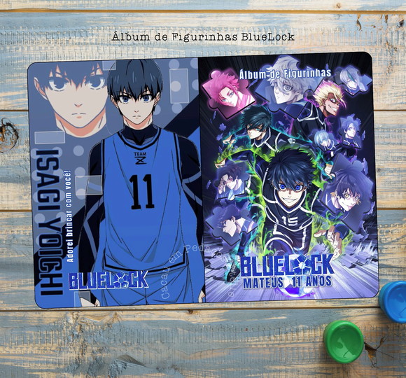 Álbum de Figurinhas Bluelock Desenhos Colorir Aniversário