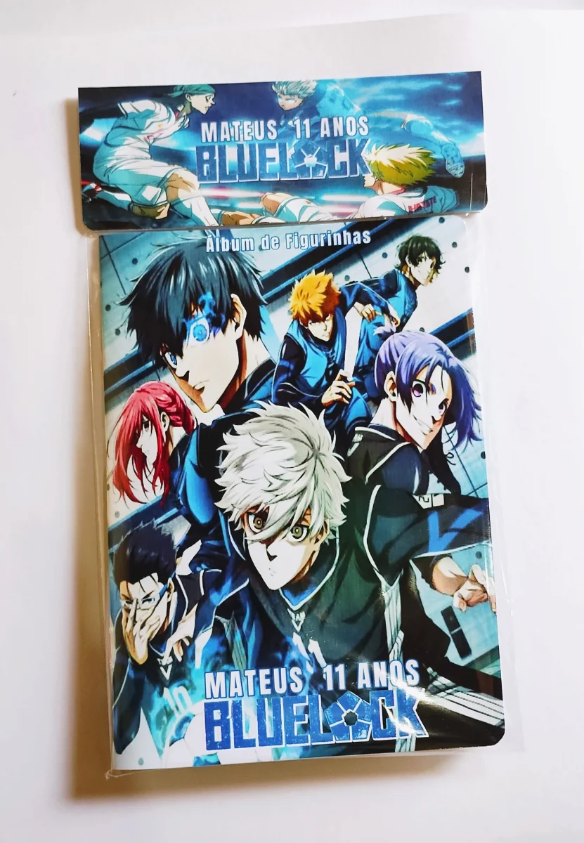 Bluelock Álbum de Figurinhas Desenhos Colorir Atividades lembrancinha personalizada Aniversário - Imagem 1