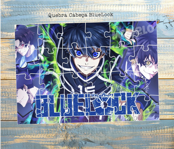 Quebra Cabeça 24 Peças Bluelock Lembrancinha 20 x 30 cm