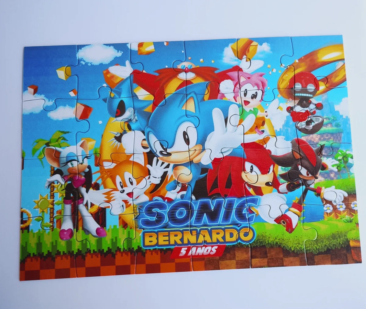 Bluelock quebra cabeça personalizado 20x30 cm Lembrancinha infantil 20 unidades - Imagem 6