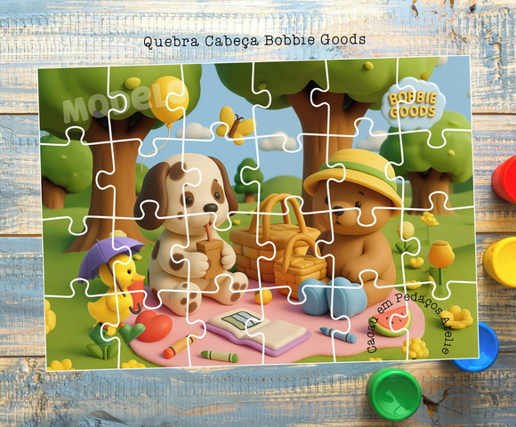 Quebra Cabeça Bobbie Goods 20x30cm Lembrancinha Infantil