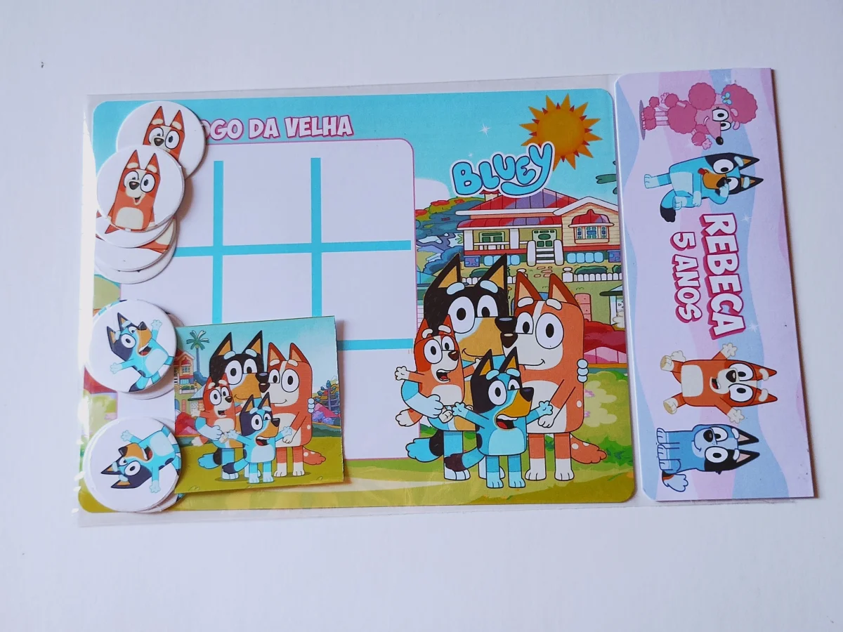 Minecraft jogo da velha + lousa mágica + jogos Personalizado Lembrancinha festa 30 unidades - Imagem 4